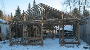New Barn Framed out.